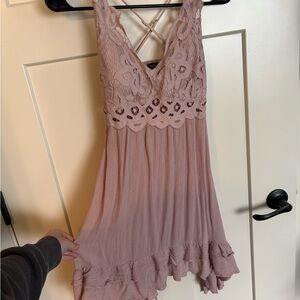 Lace Pink Dress